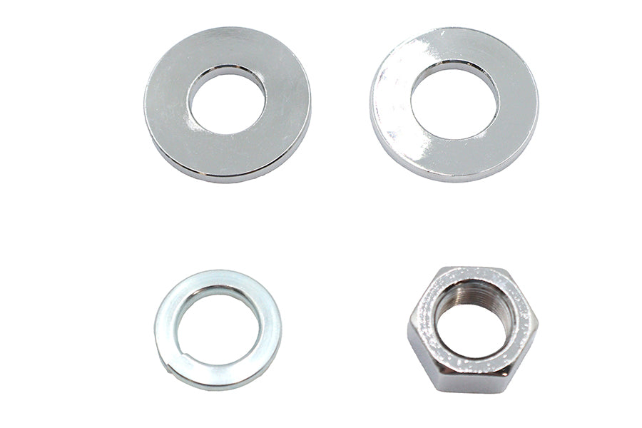 Chrome Rear Axle Nut Kit