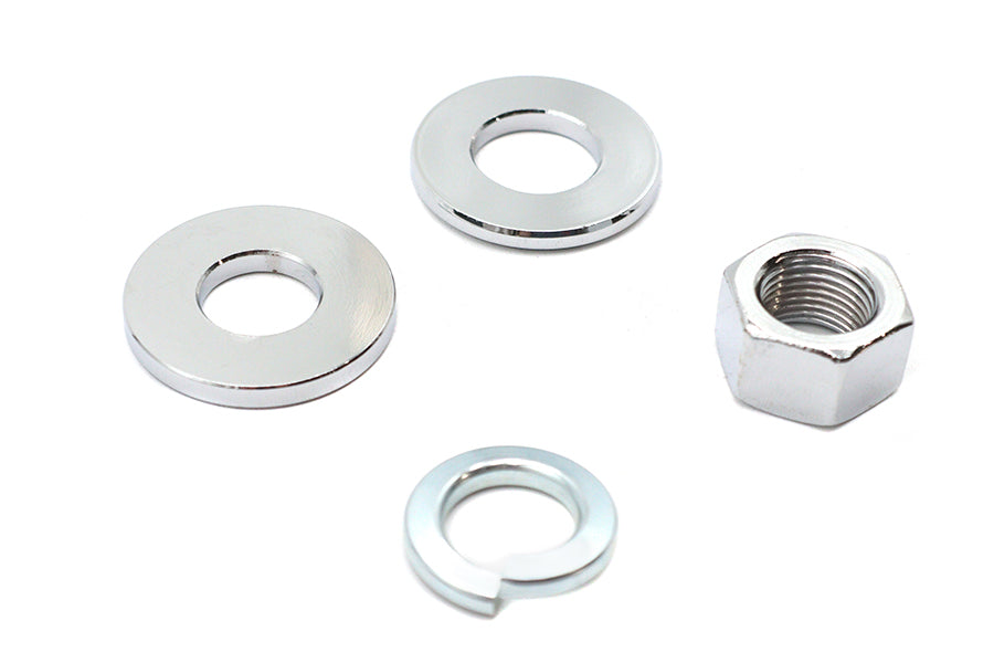 Chrome Rear Axle Nut Kit