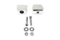 Chrome Rear Axle Adjuster Block Set