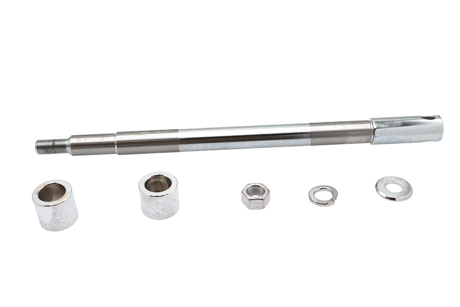 Chrome Front Axle Kit 12-15/16 inch Overall Length