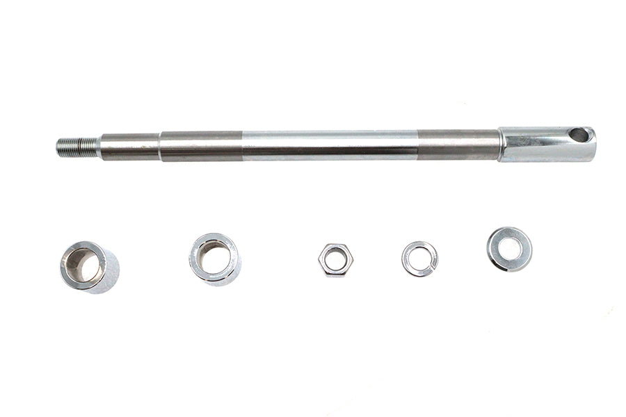 Chrome Front Axle Kit 12-15/16 inch Overall Length