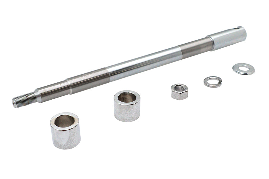 Chrome Front Axle Kit 12-15/16 inch Overall Length
