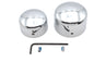Chrome Rear Axle Nut Cover Set