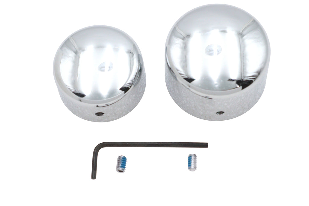 Chrome Rear Axle Nut Cover Set