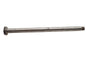 Stainless steel rear axle for Ultima Old Style wheel and tire, durable automotive part with polished finish.