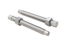 Load image into Gallery viewer, V-TWIN stainless steel wheel adjuster screw set for motorcycle wheels and tires, durable and precise hardware.