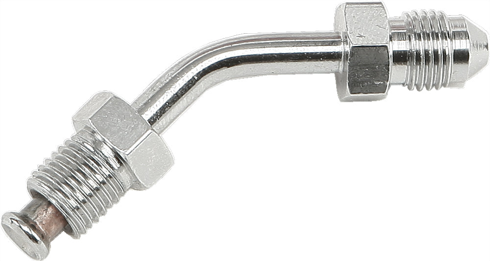 Jic To  3 Tube Adapter 45 Degree Chrome 3/8"