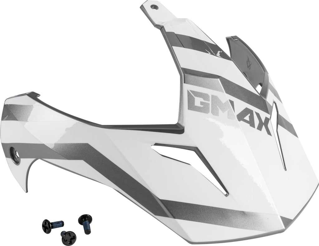 Visor W/Screws Trapper White/Silver Gm 11s