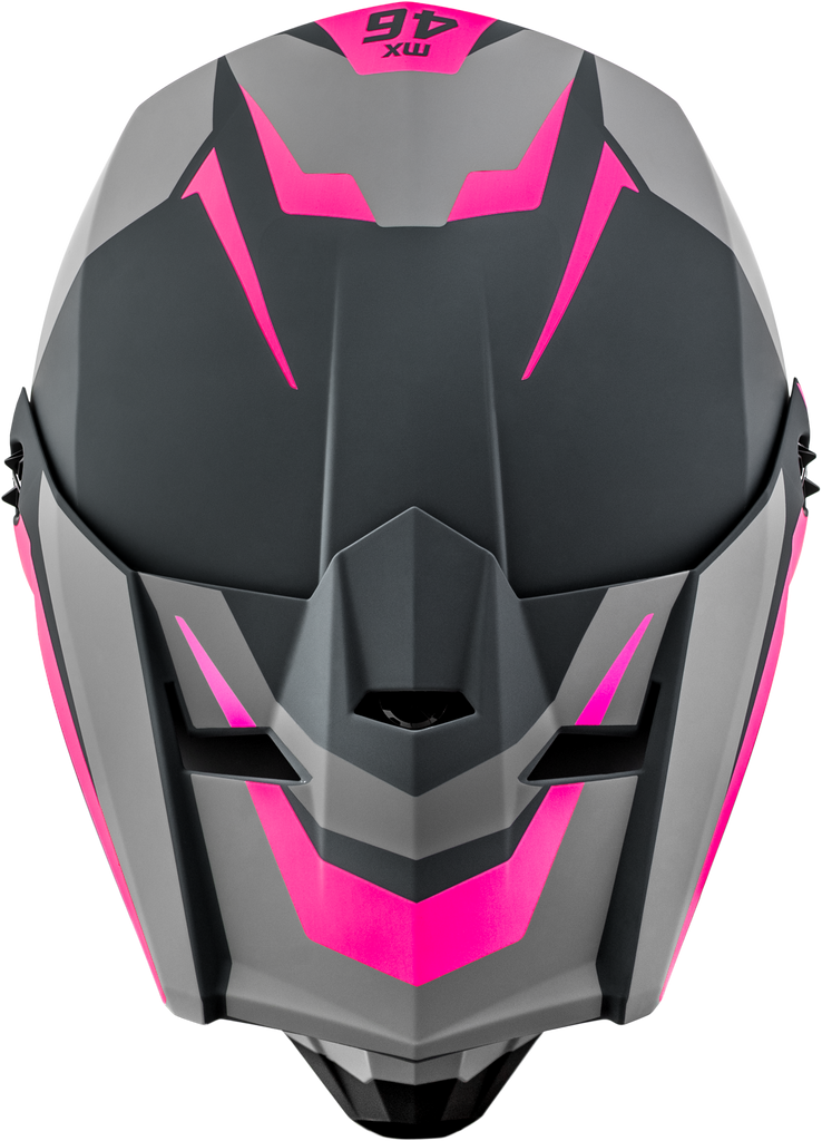 Youth Mx 46y Cyclus Helmet Matte Grey/Pink Ym