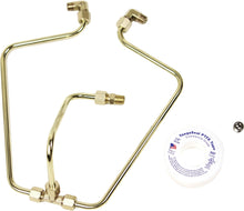 Load image into Gallery viewer, Brass Rocker Box Split Oil Line