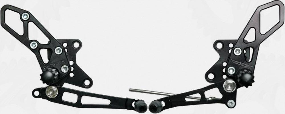Rear Set Complete Blk Kaw