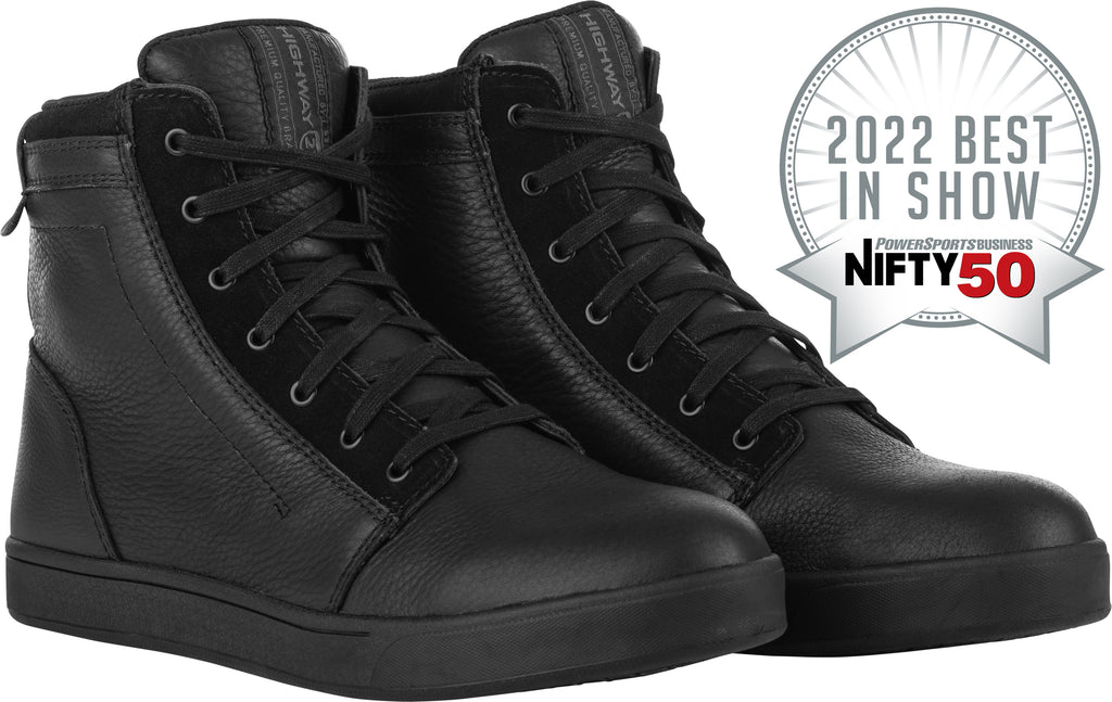 Axle Leather Waterproof Shoes Black/Black Sz 07