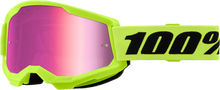Load image into Gallery viewer, Strata 2 Junior Goggle Neon Yellow Mirror Pink Lens