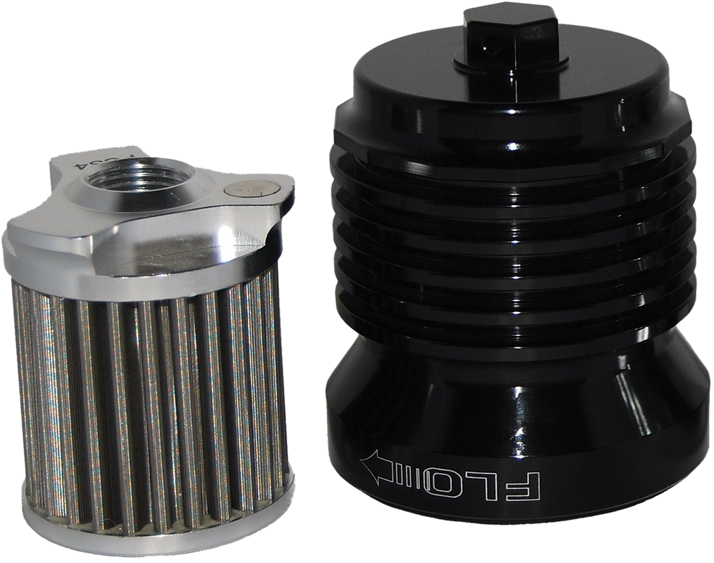 Flo Reusable Steel Oil Filter Hd Black