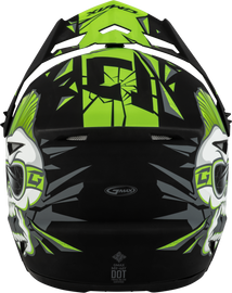 Youth Mx 46y Unstable Helmet Matte Black/Green Ym