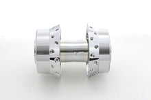 Load image into Gallery viewer, V-TWIN rear wheel hub with 25mm bearings, wheel and tire component for motorcycle replacement or upgrade.