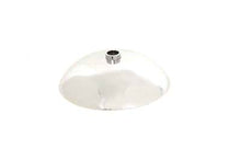 Load image into Gallery viewer, V-TWIN chrome front hubcap for 8-inch Dresser wheel and tire, showcasing shiny metal finish and classic design.