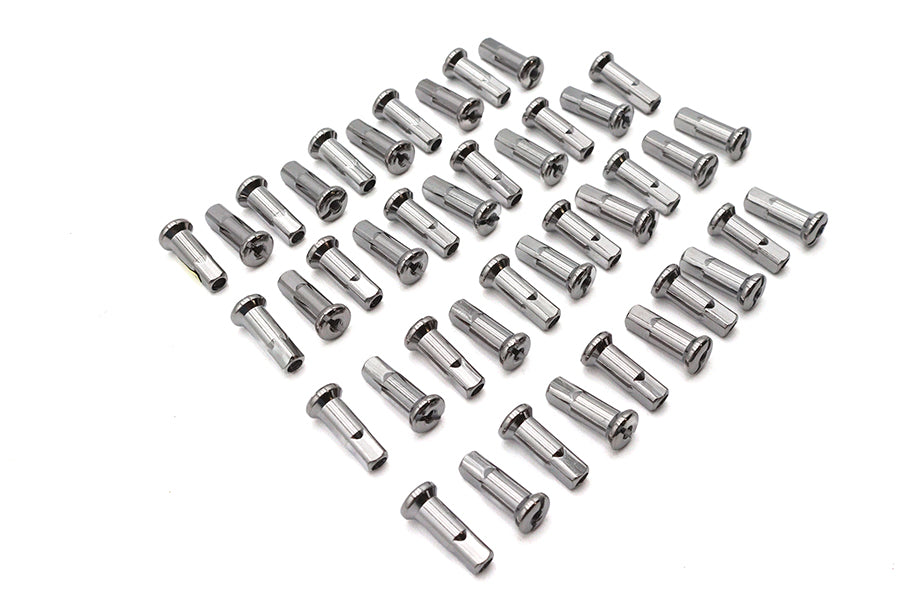 Spoke 40 Piece Chrome Nipple Set