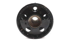 Load image into Gallery viewer, V-Twin factory sample black wheel hub for wheel and tire, showing a close-up of the black metal hub with mounting details.