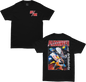 Black Ap7 Holeshot Tee shirt by DBK in XL size, showcasing a casual fit with graphic design on the front.