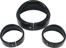 Load image into Gallery viewer, 7" Gloss Blk Head/Pass Lights  Frenched Visor Kit