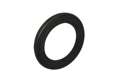 Blackwall Firestone replica 4.00 x 19 inch wheel and tire by Coker Tire, showing the classic vintage style and black sidewall design.