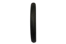 Load image into Gallery viewer, Blackwall Firestone Replica 4.00x19 inch wheel and tire by Coker Tire, showing the vintage-style blackwall design.