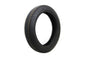 Coker Tire Firestone replica 4.00 x 18 inch wheel and tire with Indian script design on sidewall, vintage automotive style
