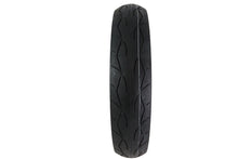 Load image into Gallery viewer, Vee Rubber 130/50 x 23 inch whitewall tire mounted on wheel, showcasing clean whitewall design and durable rubber construction.