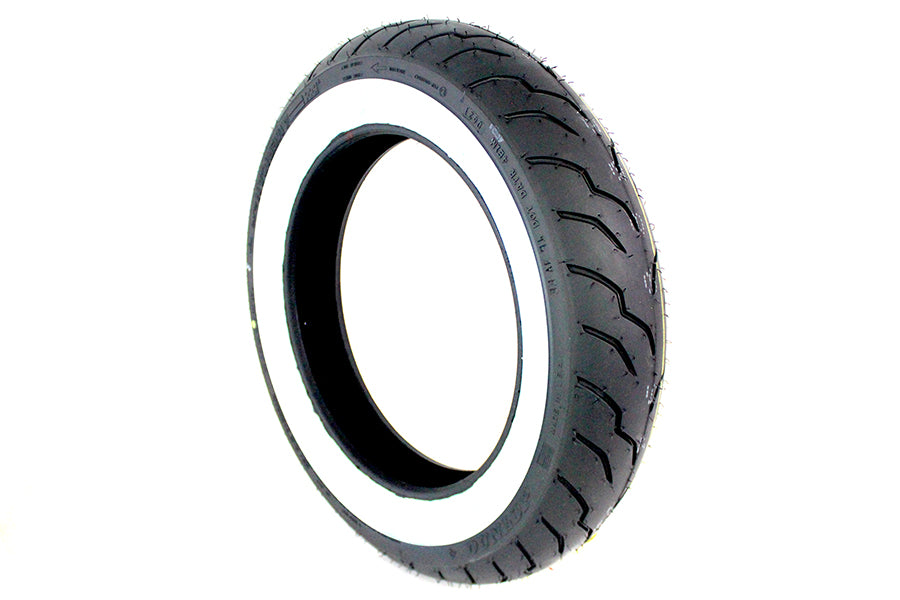 Front Dunlop American Elite MT90B x 16 Wide Whitewall Tire