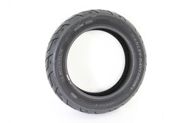 Michelin Scorcher II 120/70ZR18 blackwall motorcycle tire mounted on wheel, showing tread pattern and sidewall details.