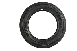 Michelin Commander III 130/90 B16 front cruiser tire mounted on wheel, showcasing tread pattern and sidewall details.