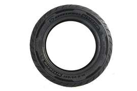 Michelin Commander III 150/80 B16 rear cruiser tire mounted on wheel, showcasing tread pattern and sidewall details.