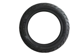 Michelin Commander III 130/80 B17 front touring motorcycle tire mounted on wheel, side view showing tread pattern and branding