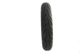 Michelin Commander III 130/90 B16 front touring motorcycle tire mounted on wheel, showcasing tread pattern and sidewall details.
