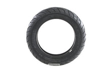 Load image into Gallery viewer, Michelin Commander II rear motorcycle tire 150/80 B16 mounted on wheel, close-up of tread pattern and sidewall details