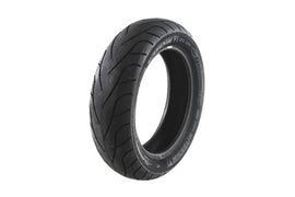 Rear Michelin Commander II motorcycle tire 180/65 B16 mounted on wheel, showing tread pattern and sidewall branding.