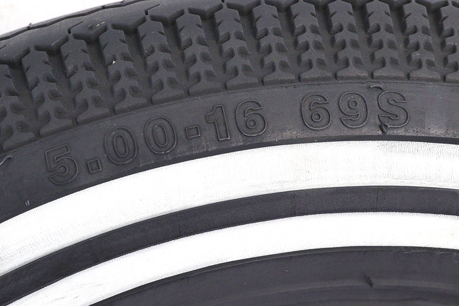VeeMoto 500-16 Double White Stripe Tire