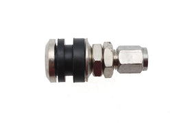 Ultima King Spoke Valve Stem Straight for wheels and tires, durable metal valve stem for vehicle tire applications.