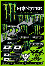 Load image into Gallery viewer, Monster Energy Decal Sheet