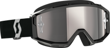 Load image into Gallery viewer, Primal Goggle Black/White Silver Chrome Works