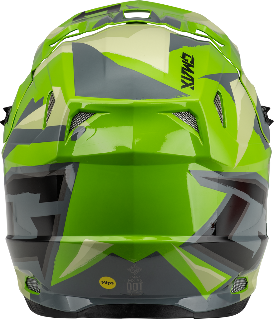 Mx 96s Splinter Helmet Green/Grey/Black Md