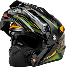 Load image into Gallery viewer, Md 74s Spectre Snow Helmet W/ Elec Shield Black/Green Xl
