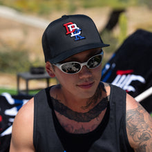 Load image into Gallery viewer, Dropout Usa 2fifty Black Trucker Hat
