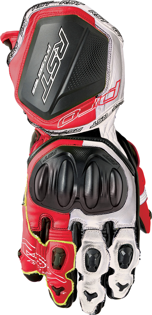Pro Series Gp D3o Gloves White/Red Leather Md