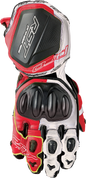 Pro Series Gp D3o Gloves White/Red Leather Sm