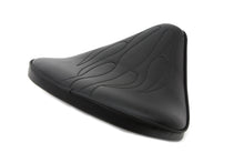 Load image into Gallery viewer, Black Solo Seat with Flame Stitch Large