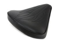 Load image into Gallery viewer, Black Solo Seat with Flame Stitch Large
