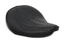 Load image into Gallery viewer, Black Solo Seat with Flame Stitch Small