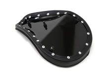 Load image into Gallery viewer, Black Solo Seat with Flame Stitch Small